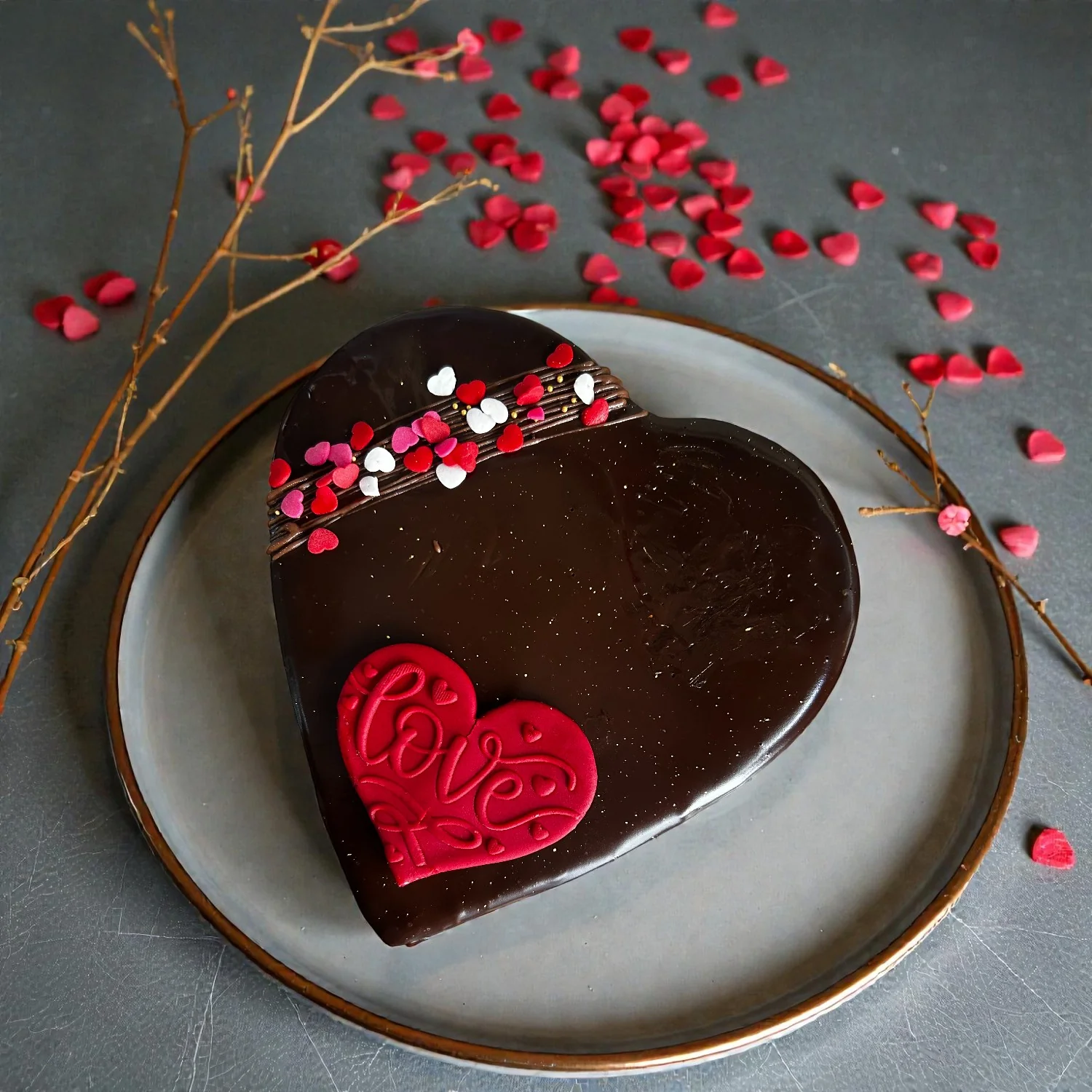 DARK CHOCOLATE HEART SHAPE