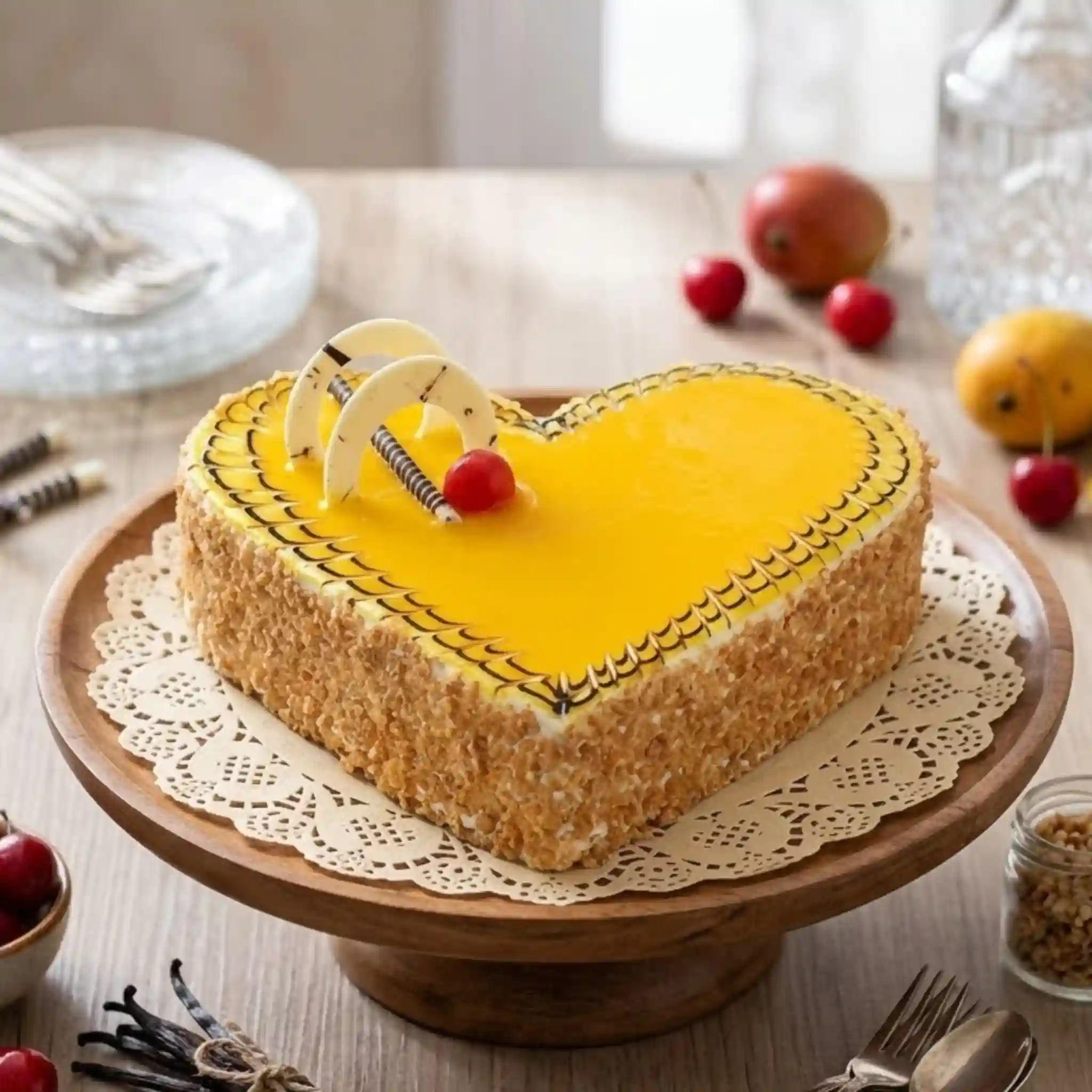 Butter Scotch Heart Shape